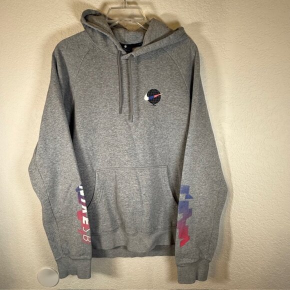Nike Gray SB Hoodie with Graphics  -Mens Size Large - Picture 9 of 9